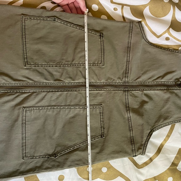 Olive Zip-Up Front Romper - Picture 8 of 12
